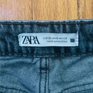 Zara black mom jeans